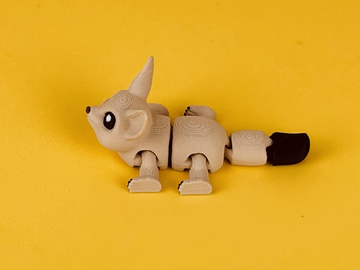 Desert Fennec Fox - Articulated Flexi Figure