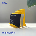 Stepped Card & Mail Stand, Raw Print Finish Desk Organiser