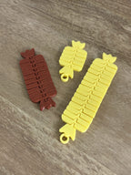Flexi Christmas Candy Keychains, Set of 3 (3D Printed)