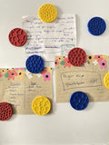 Voronoi Cell Fridge Magnet Set, 3D Printed Kitchen Magnets