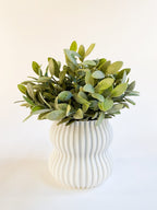 Mini Wobble Vase, 3D Printed Ribbed Planter