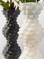 Spike Faceted Bud Vase, 3D Printed Single-Stem Flower Vase