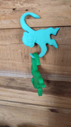 Geffrey Monkey Wall Hook, 3D Printed Door Handle Hook