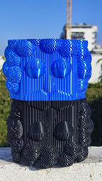 Silent Dude Face Vase, 3D Printed Character Planter