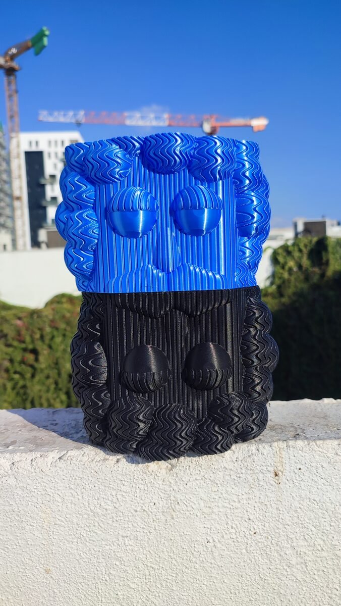Silent Dude Face Vase, 3D Printed Character Planter
