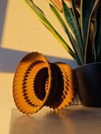 Fluted Wave Vase, 3D Printed Sculptural Home Decor