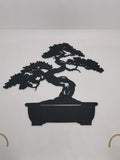 Bonsai Tree Wall Art Panel, 3D Printed Silhouette Decor