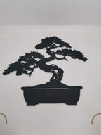 Bonsai Tree Wall Art Panel, 3D Printed Silhouette Decor