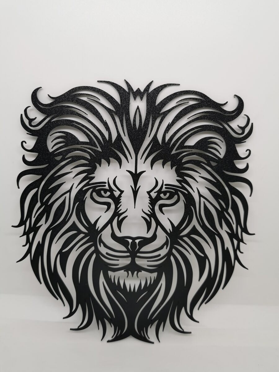 2d Lion Head Wall Art