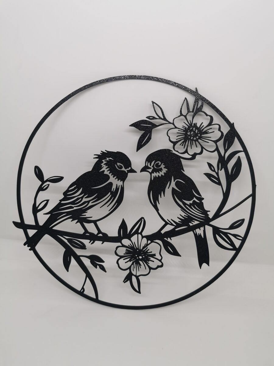 2d Birds With Flowers Wall Art