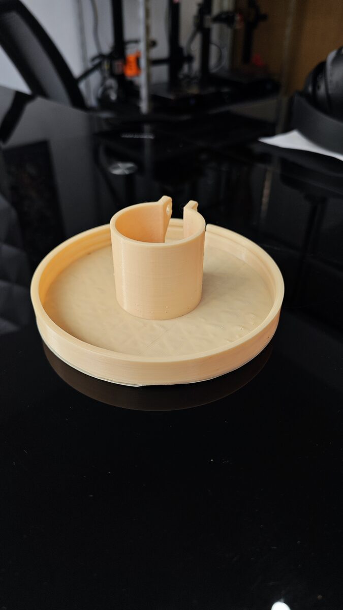 Modular Lamp Base, 3D Printed Clip-Top Lighting Stand