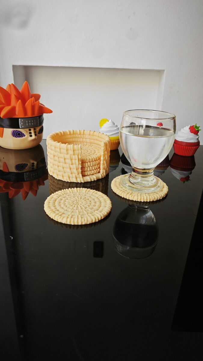 Wicker-style Coaster Set