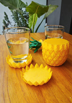 Stacking Pineapple Coasters, 3D Printed Tropical Coaster Set