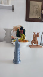 Totem Pole Card & Photo Stand, Carved Desk Display