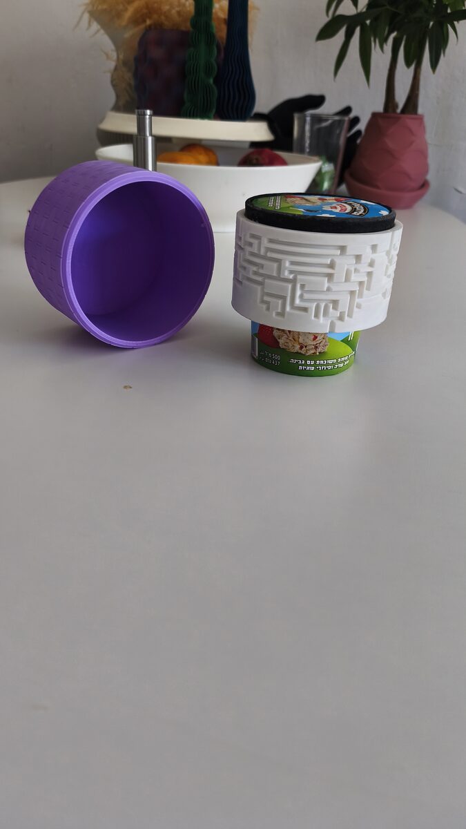 Ice Cream Lock, 3D Printed Maze Puzzle Tub Guard