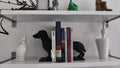 Dachshund Silhouette Bookends, 3D Printed Dog Book Holder Set