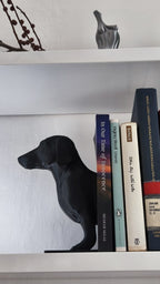 Dachshund Silhouette Bookends, 3D Printed Dog Book Holder Set