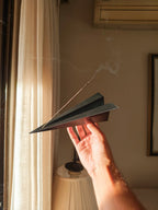 Zen Plane Paper Airplane Incense Holder, 3D Printed Ash Catcher