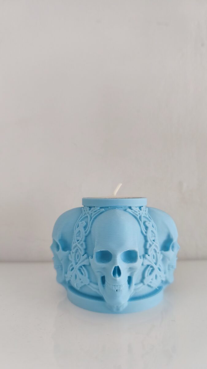 Skull Candle Holder