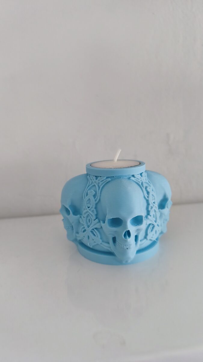 Skull Candle Holder