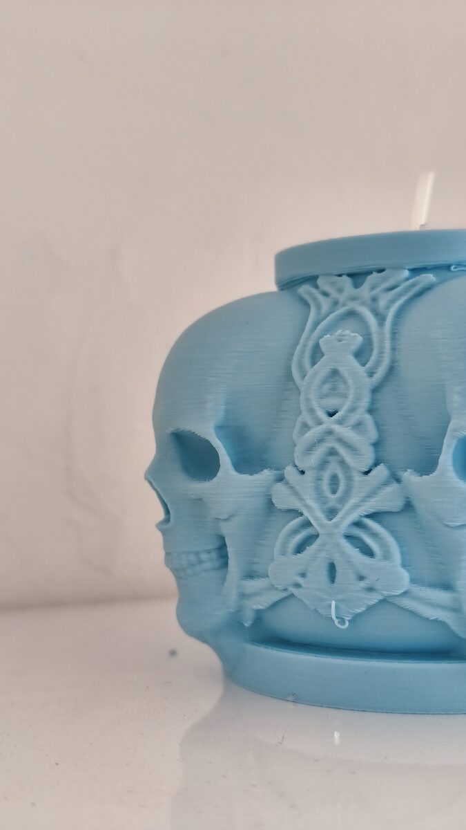 Skull Candle Holder