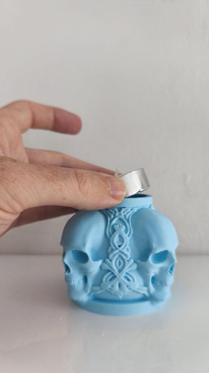 Skull Candle Holder