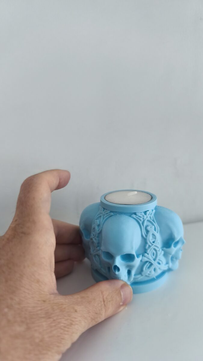 Skull Candle Holder