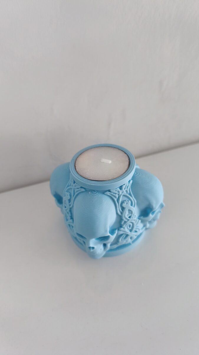 Skull Candle Holder