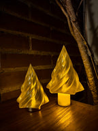 Spiral Christmas Tree Tea Light Lantern, 3D Printed Decor