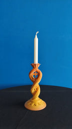 Heart Candlestick Holder, 3D Printed Spiral Lotus Candle Holder