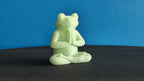 Meditating Zen Frog Statue, 3D Printed Lotus Pose Figurine