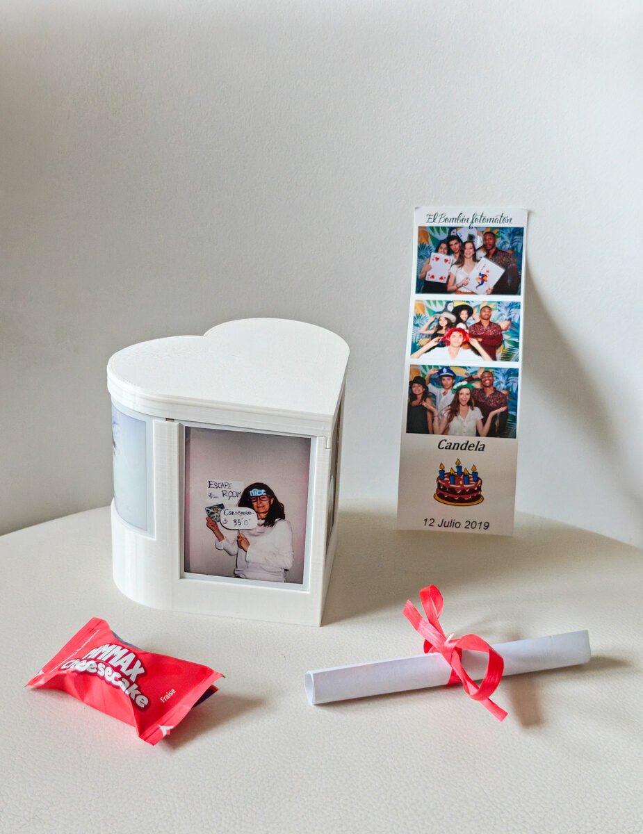 Heart Instax Photo Display Box, 3D Printed Gift Box
