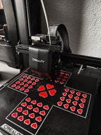 Foldable Heart Valentine Gift Box, 3D Printed Two Colour Cube