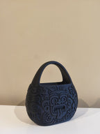 Tribal Aztec Statement Purse, 3D Printed Carved Decor Bag