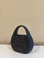 Tribal Aztec Statement Purse, 3D Printed Carved Decor Bag