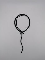 Single Line Balloon Wall Art, 3D Printed Minimalist Decor
