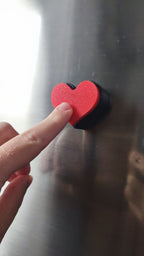 Magnetic Heart Fidget Clicker, 3D Printed Fridge Toy