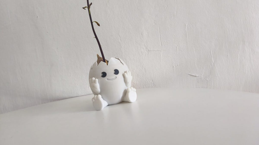 Avocado Egg Planter, Cute 3D Printed Seed Starter Pot
