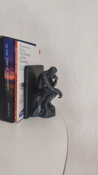 The Thinker Bookend Pair, 3D Printed Philosopher Statue Book Ends