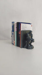 The Thinker Bookend Pair, 3D Printed Philosopher Statue Book Ends