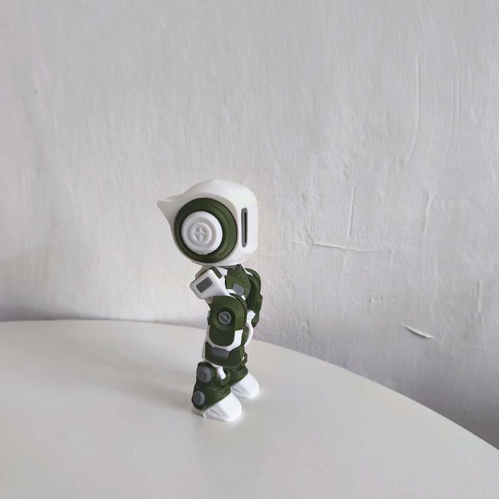 Articulated Robot Figure, 3D Printed Poseable Desk Toy