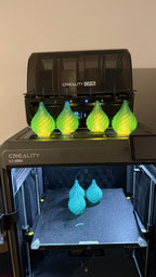 Twistdrop LED Candle Ornaments, 3D Printed Swirl Christmas Decor