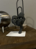Faceless Twin Portrait Sculptural Lamp, 3D Printed Art Decor