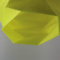 Zigzag Faceted Pendant Lampshade, 3D Printed Light Fixture