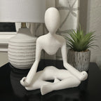 Faceless Meditation Sculpture, 3D Printed Zen Lotus Figure