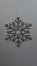 Giant Snowflake Magnet, 3D Printed Fridge and Peephole Decor