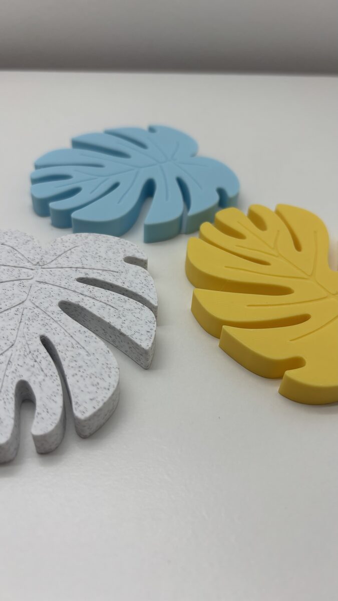 Monstera Leaf Can Opener, Coaster & Keychain.