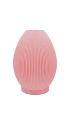 Flame Lampshade, Ribbed 3D Printed Modular Lamp Cover