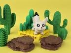 Fennec Fox Flexi Figure, 3D Printed Articulated Fidget Toy