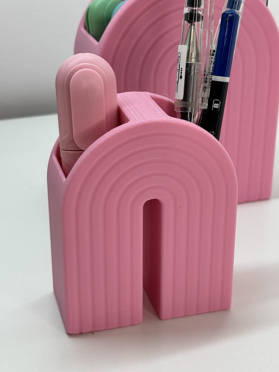 Rainbow Bookend Organizer – Book Holder With Built-in Storage For Pens, Bookmarks & More